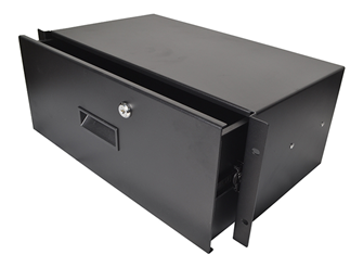 Metal Rack Drawers for Data Racks & Flight Cases with Lock 255mm Deep